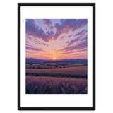 Serene Lavender Fields at Golden Hour Sunset thumbnail