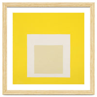 JOSEF ALBERS - HOMAGE TO THE SQUARE YELLOW WHITE