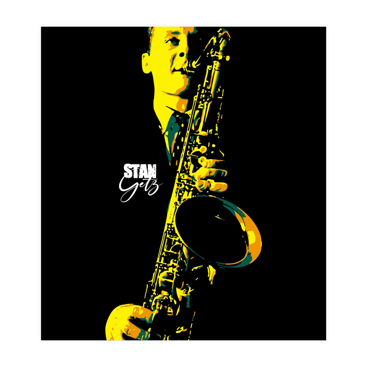 Stan Getz American Jazz Saxophonist (Print Only)