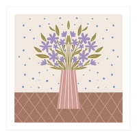 Flower Vase Mocha Mousse (Print Only)