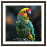 Vibrant Amazon Parrot Perched On A Branch thumbnail