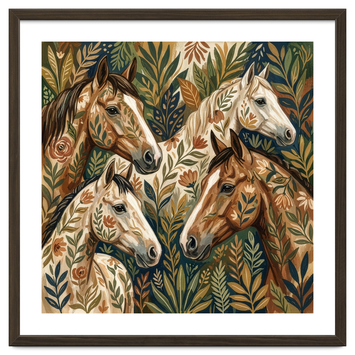 Equestrian Floral Harmony
