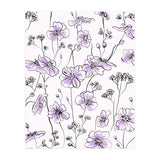 Wild Roses Floral Pattern - Purple (Print Only) thumbnail