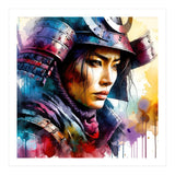Samurai Asian Warrior Woman Portrait (Print Only) thumbnail