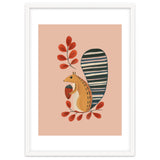 Squirrel In A Pink Autumn thumbnail