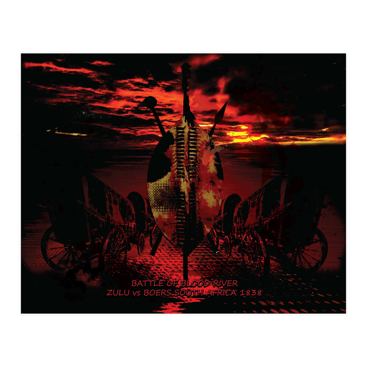 Battle Of Blood River 1838 (Print Only)