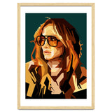 Jennifer Lopez Celebrity Art Retro Style Illustration thumbnail