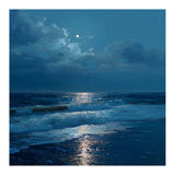 Moonlit Shoreline with Crashing Surf (Print Only) thumbnail
