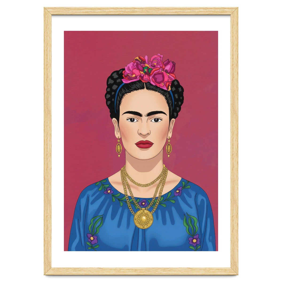 Frida Kahlo Portrait Illustration