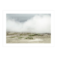 Landscape covered by hot spring steam - Iceland (Print Only)