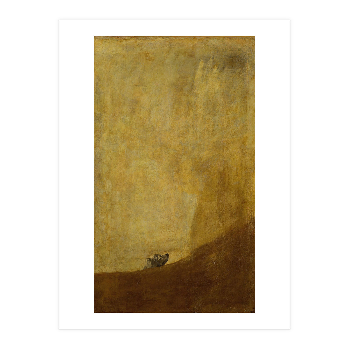Dog, half submerged. One of the &quot; from the Quinta del Sordo, Goya's house.1819-1823. (Print Only)