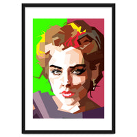 Sharon Stone Actress Movie Retro Illustration