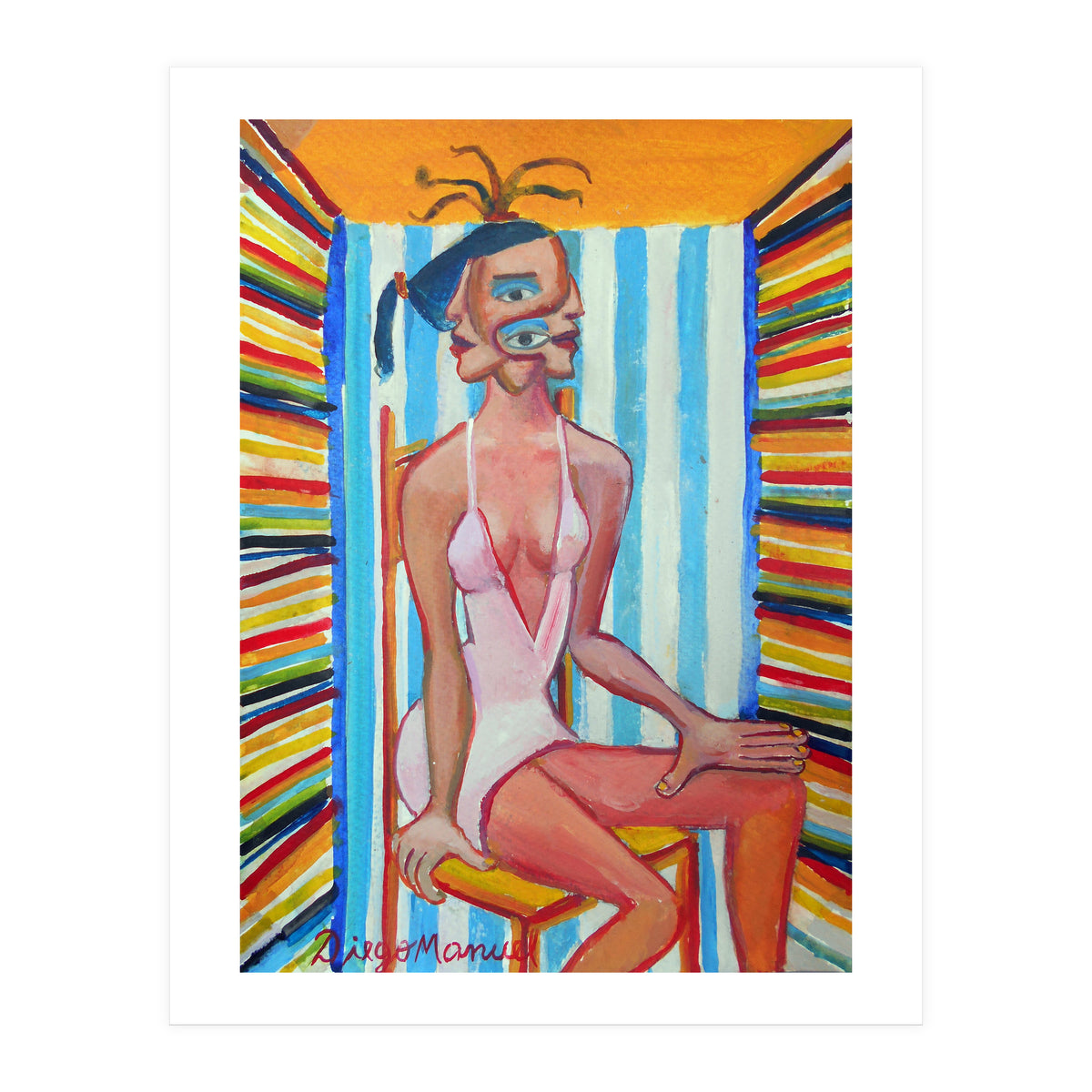 Mujer En La Silla 6 (Print Only)