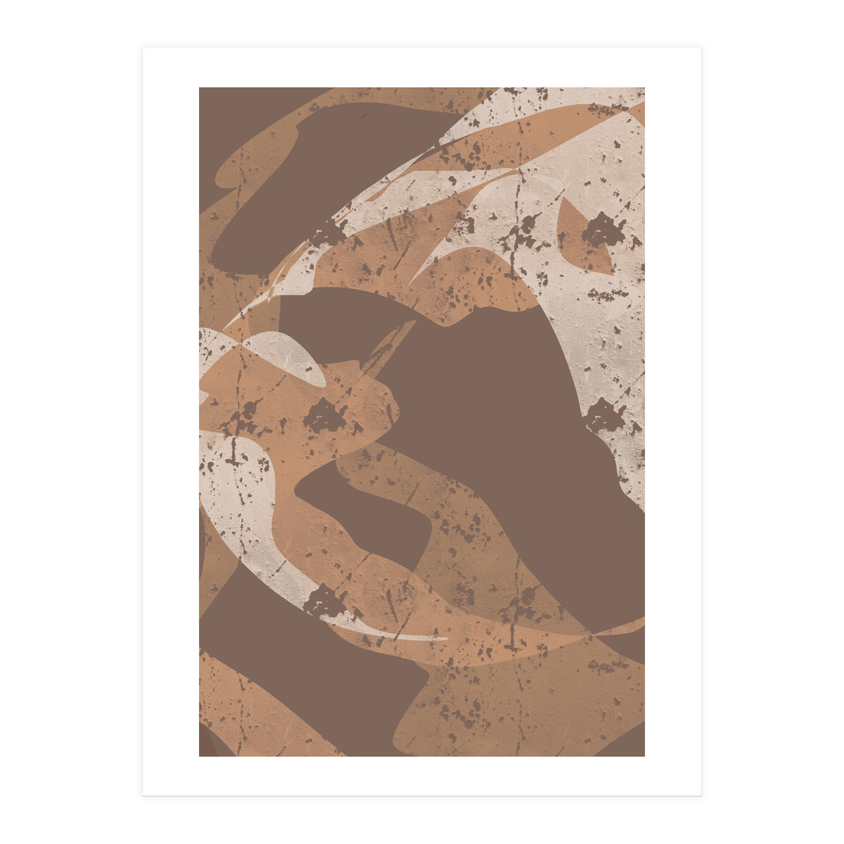 Abstract Brown Harmony (Print Only)