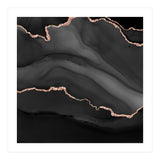 Black & Rose Gold Agate Texture 01  (Print Only) thumbnail