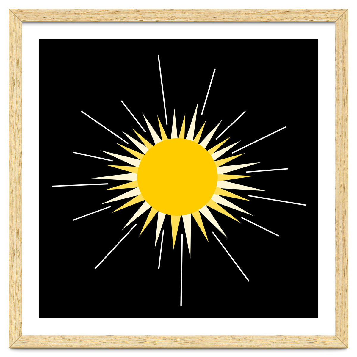 Yellow Bright Radiant Shinning Sun