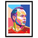 Iniesta pop art portrait thumbnail