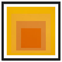 JOSEF ALBERS - HOMAGE TO THE SQUARE YELLOW ORANGE 2. HIGH RESOLUTION