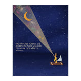 The Universe Reveals It's Secrets To Those Who Dare To Follow Their Hearts (Print Only) thumbnail