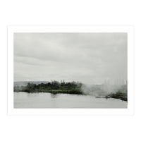 A boy on the boat in the geothermal lake - Iceland  (Print Only)