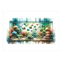 Colorful Aquarium Fish Tank (Print Only)