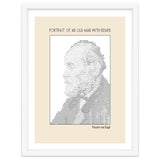 Portrait Of An Old Man With Beard – Ascii Art (vincent Van Gogh) thumbnail