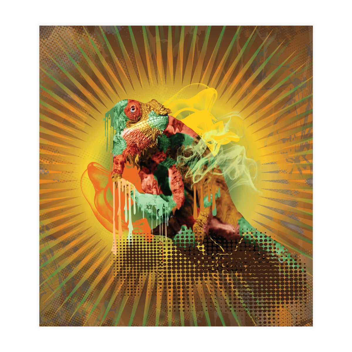 Chameleon Lizard (Print Only)