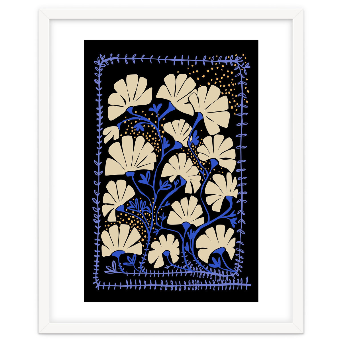 Klimts blooming  black