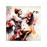 Scarlet Flamenco Side Pose (Print Only) thumbnail