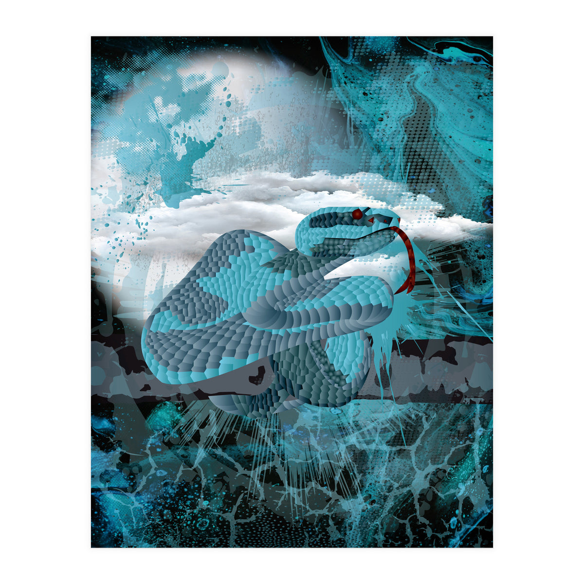 Blue Poly Viper (Print Only)