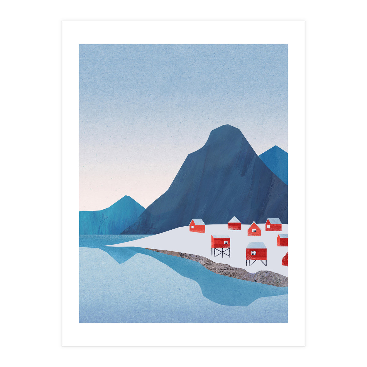 Red Houses, Lofoten (Print Only)