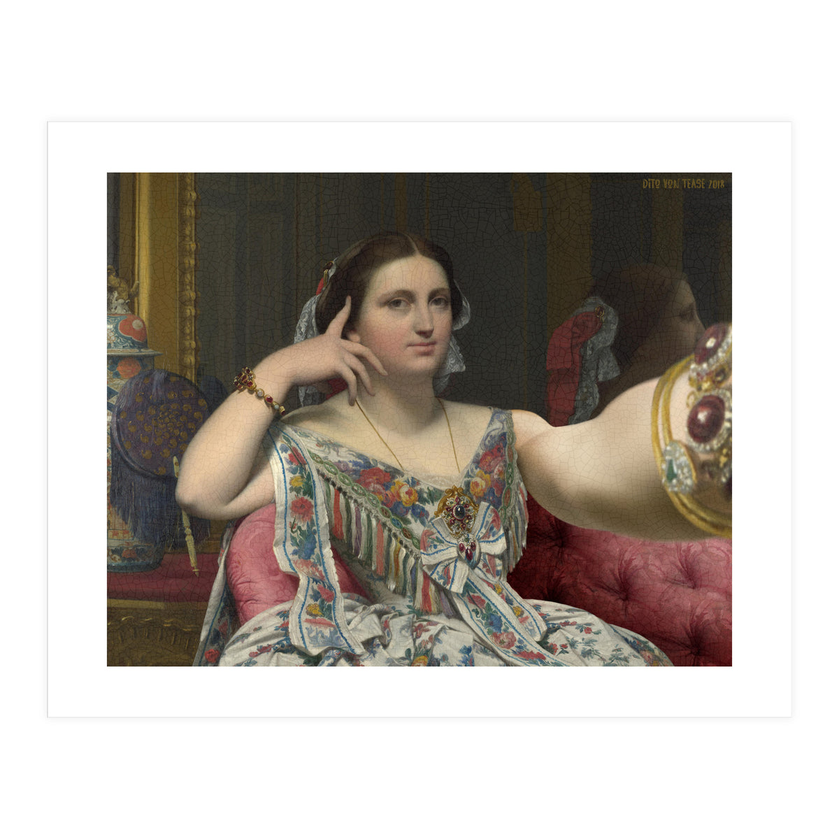 Madame Moitessier - Ingres - Selfie (Print Only)