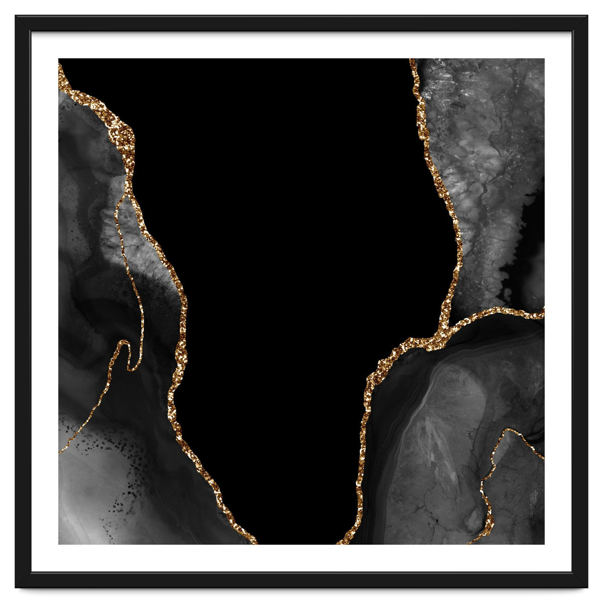 Black & Gold Agate Texture 03