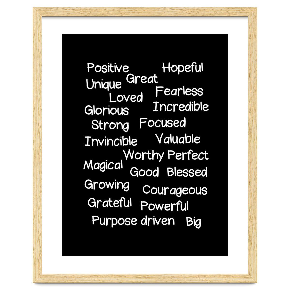 Positive affirmations