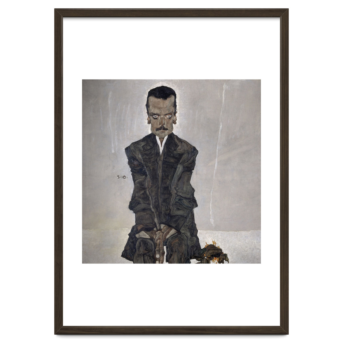 'Portrait of the Publisher Eduard Kosmack', 1910, Oil on canvas. EGON SCHIELE.