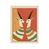 Two Gazelles In Stillness (Print Only) thumbnail