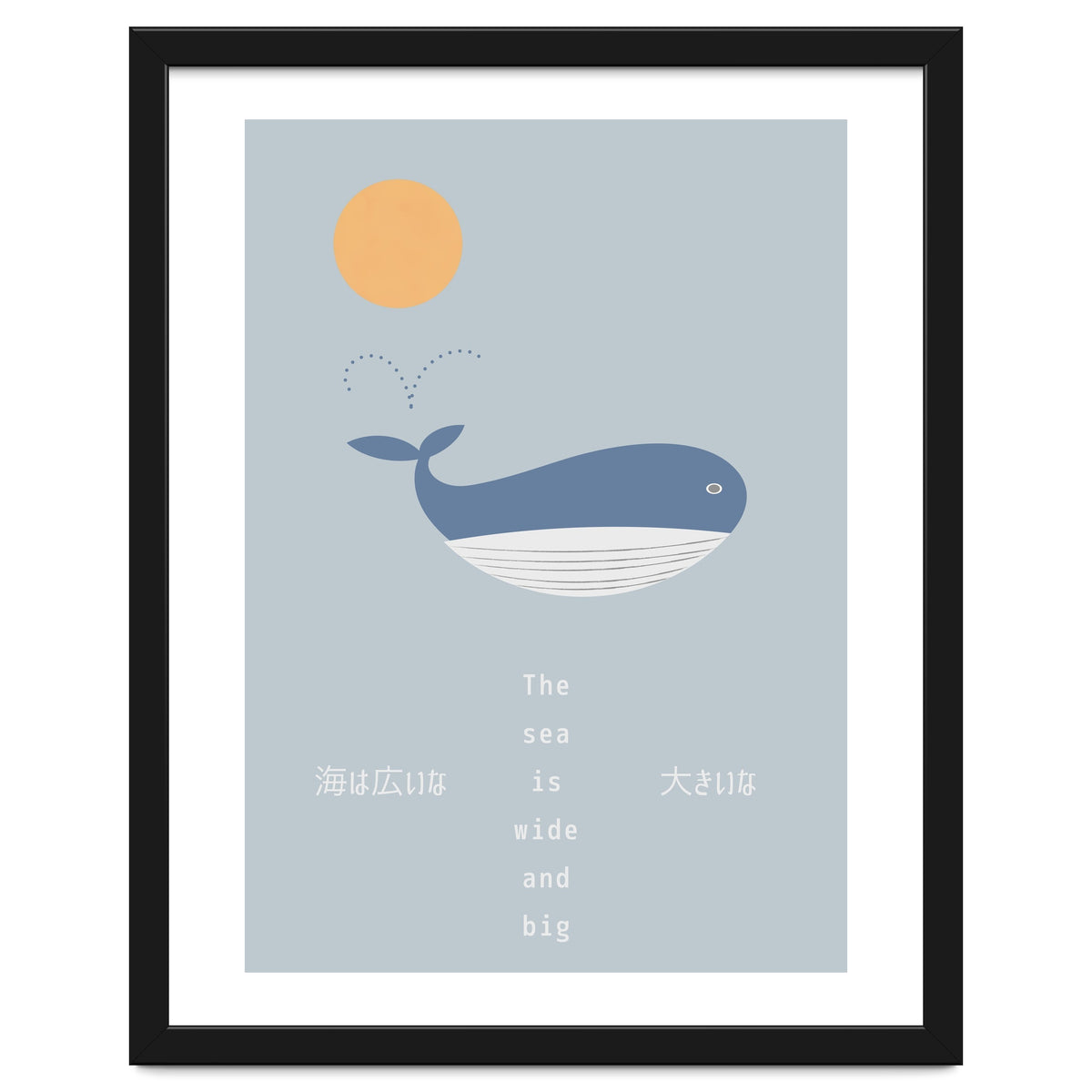 The whale in theocean