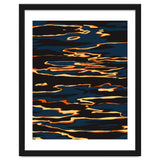 Sunset Reflection, Positivity Hope Growth Optimism Mindset, Nature Marble Dark Ocean thumbnail