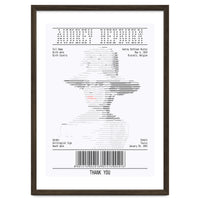 Receipt Art Audrey Hepburn