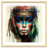 Turquoise Warrior Woman Portrait thumbnail