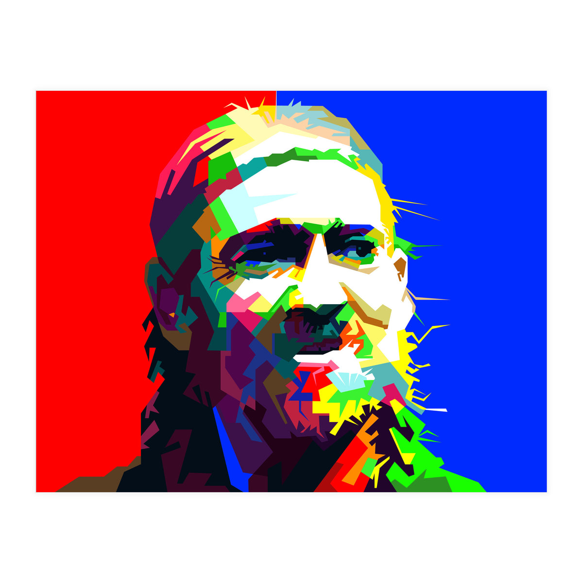 Willie Nelson Pop Art WPAP (Print Only)