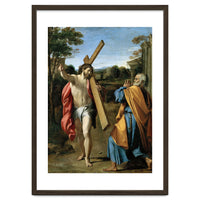 Annibale Carracci / 'Domine, quo vadis?', c. 1602, Oil on panel, 77.4 x 56.3cm. AGOSTINO CARRACCI.