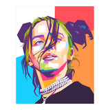 Billie Eillish wpap art  (Print Only) thumbnail