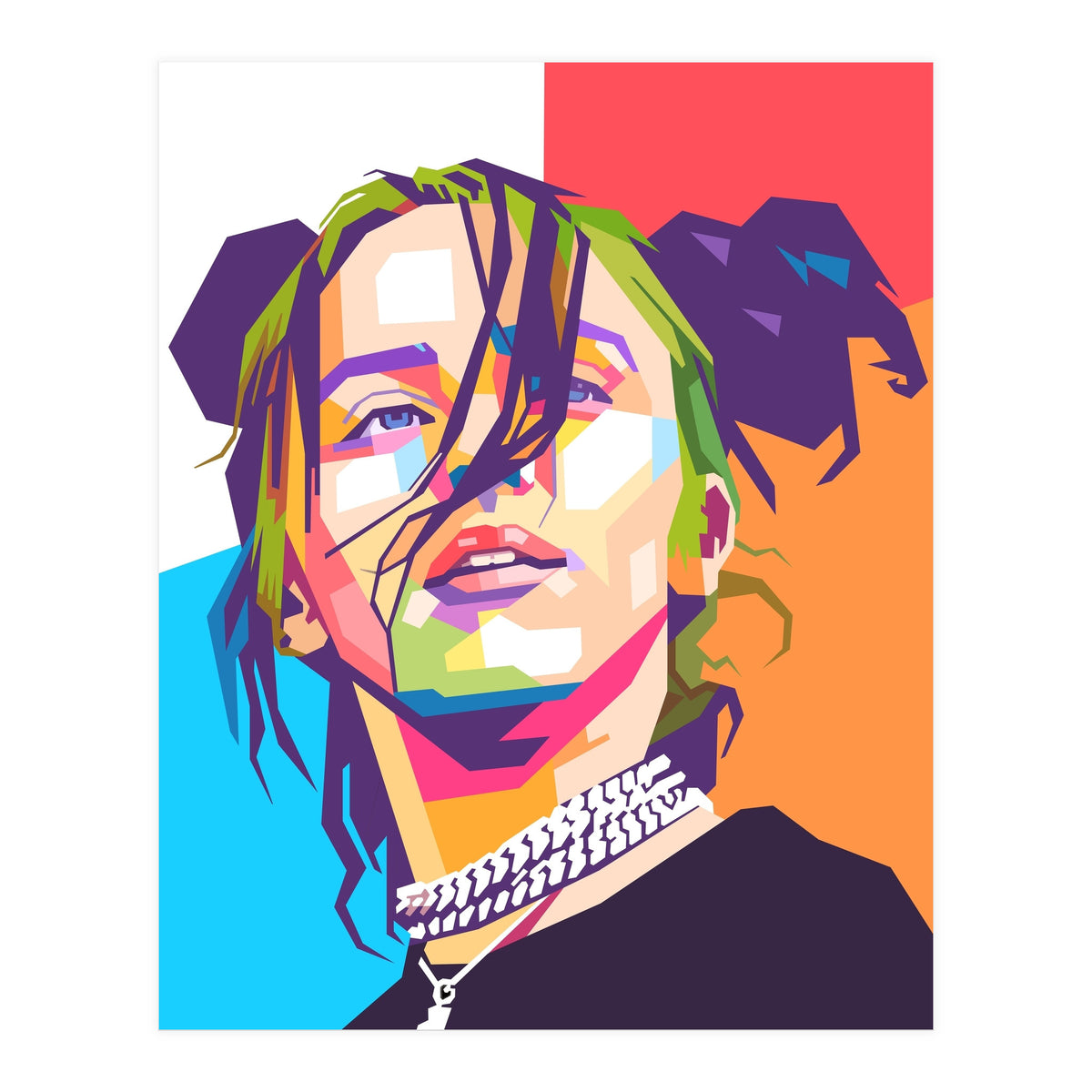 Billie Eillish wpap art  (Print Only)