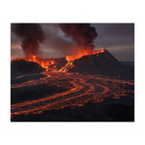 Volcanic Fury: Erupting Mountain Landscape (Print Only) thumbnail