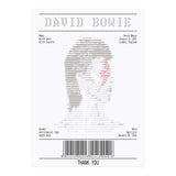 Receipt Art David Bowie (Print Only) thumbnail