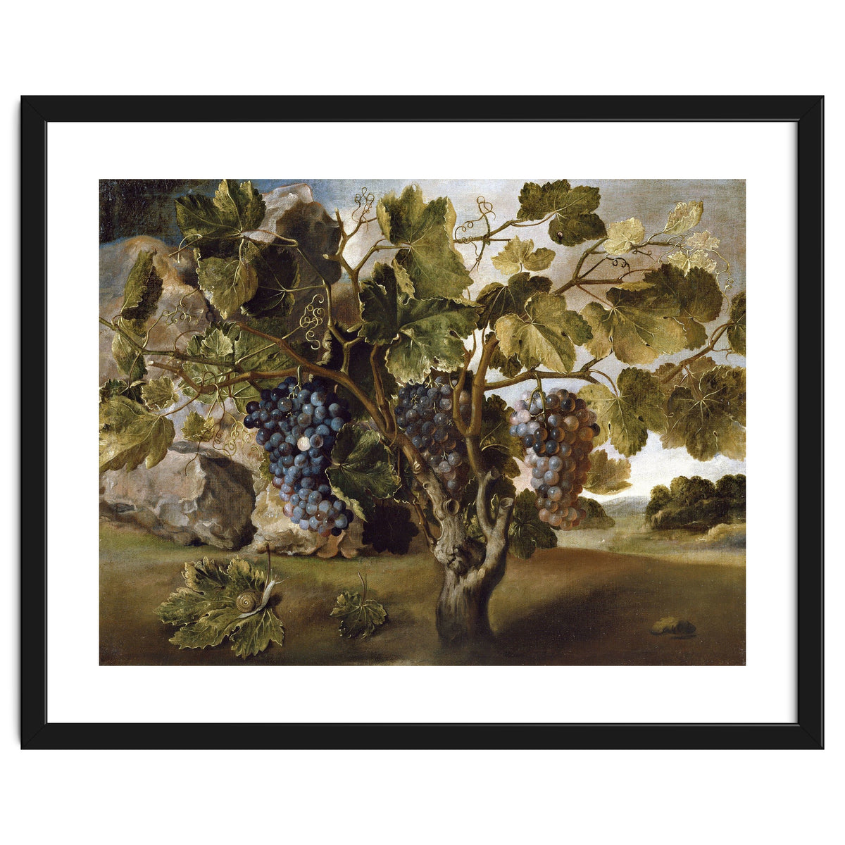 Tomás Hiepes / 'Landscape with a Grapevine', 17th century, Spanish School, Oil on canvas, 67 cm x...