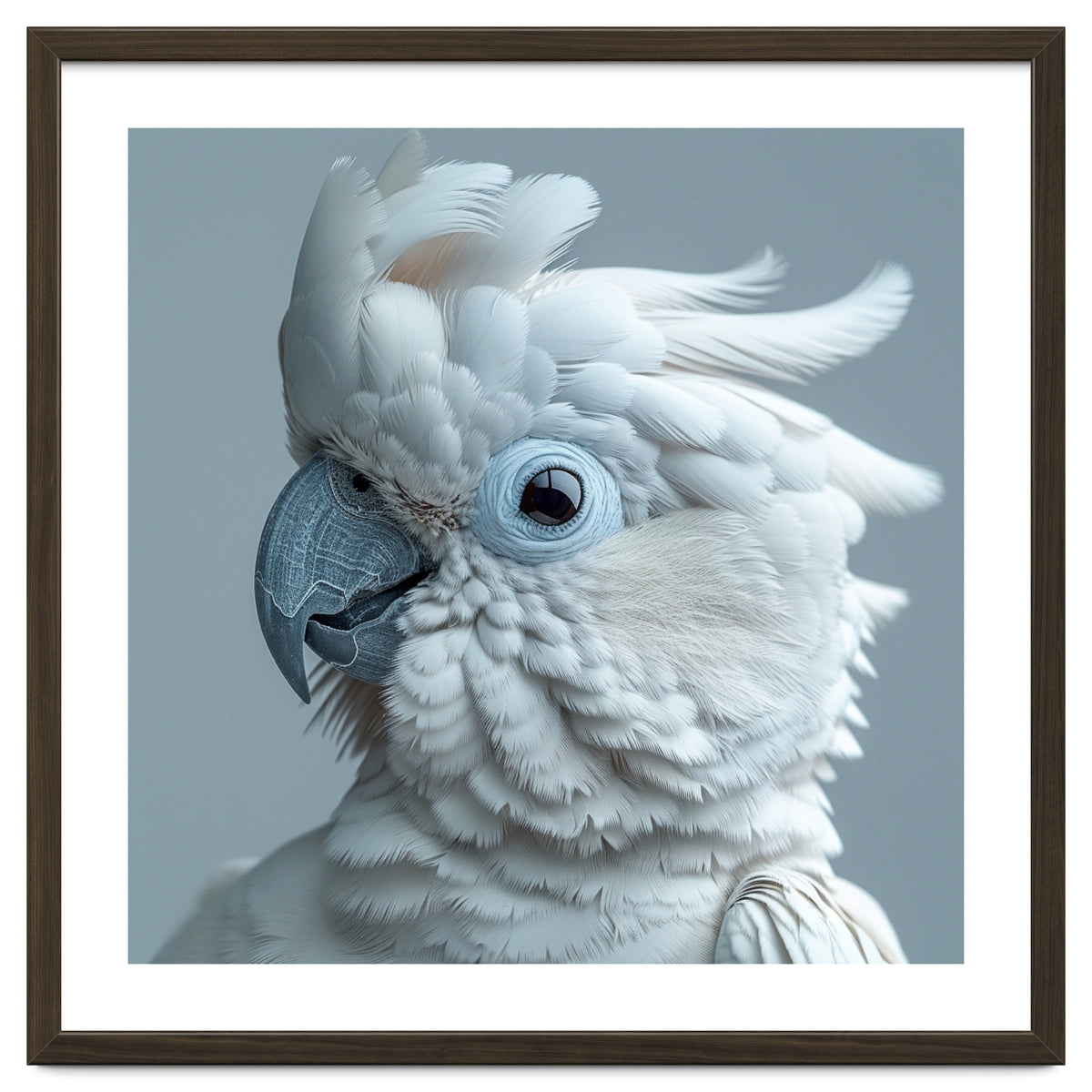 White Cockatoo Bird Portrait Close Up