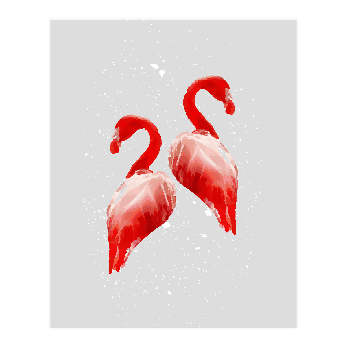 Flamingo Couple V1 (Print Only)