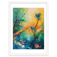 Abstract Botanical Forest Landscape